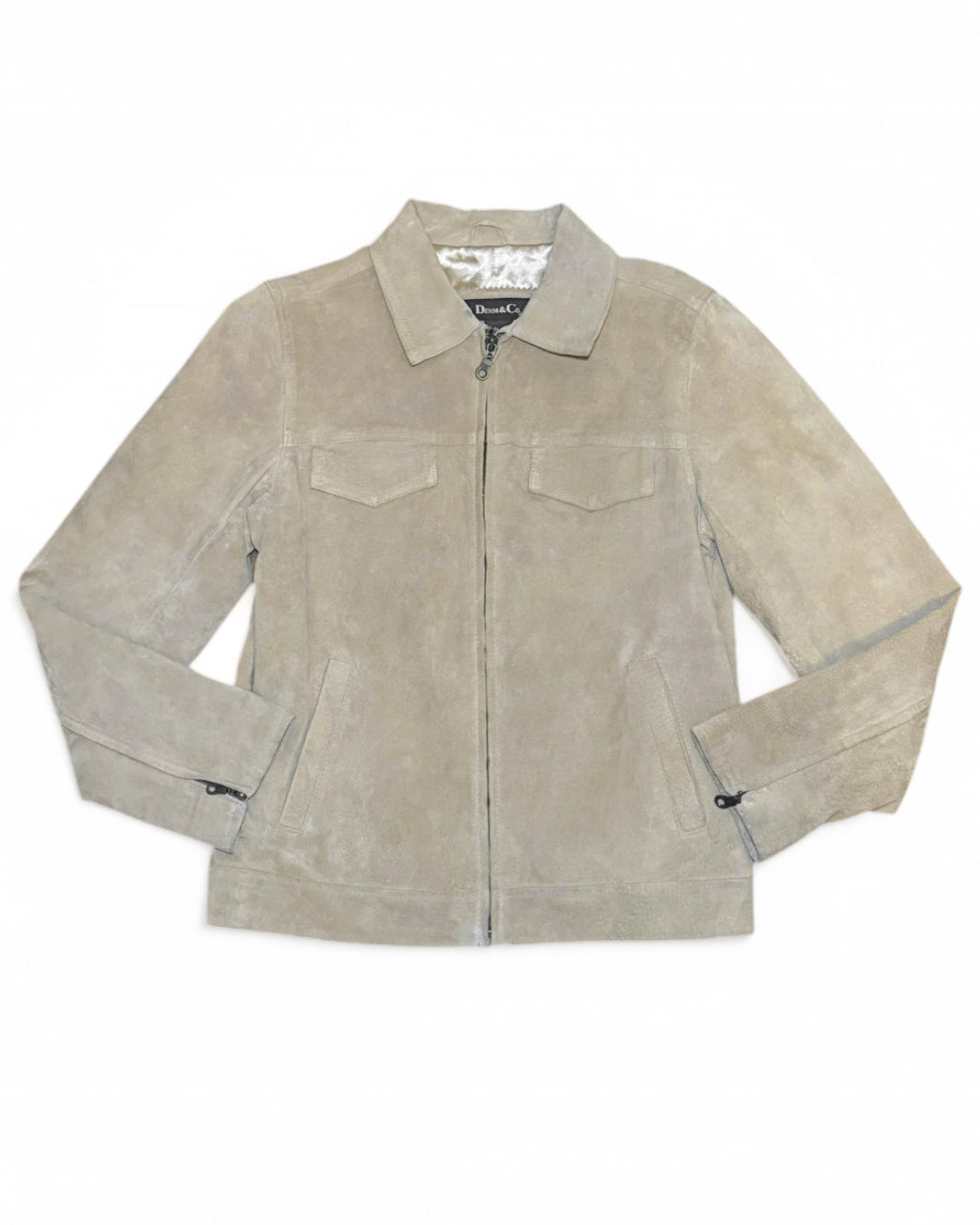 Denim&Co Suede Leather Jacket