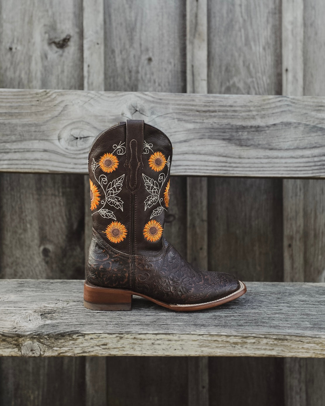 Reywelt Western Squared Toe Cowgirl Boots