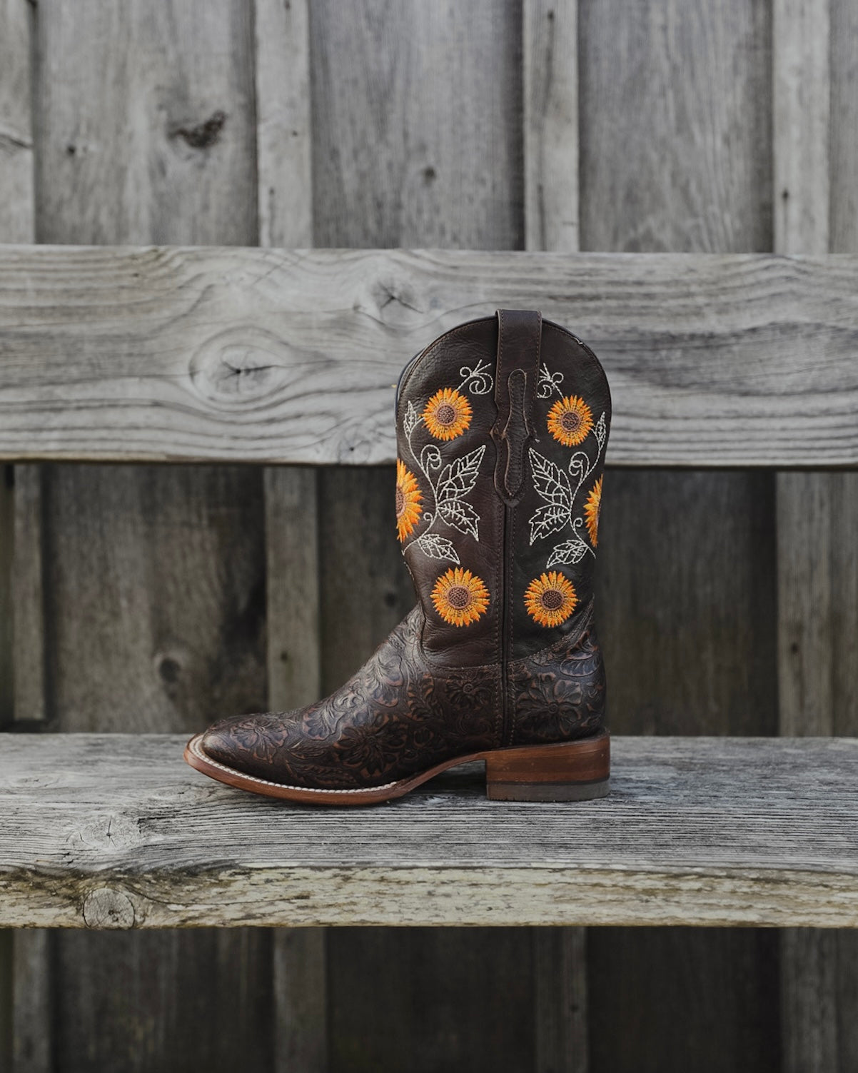 Reywelt Western Squared Toe Cowgirl Boots