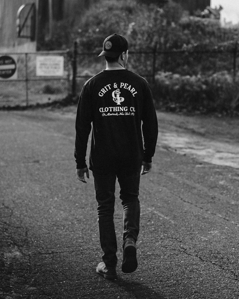 GRIT AND PEARL LONG SLEEVE - BLACK X WHITE X SANDSTONE GREEN