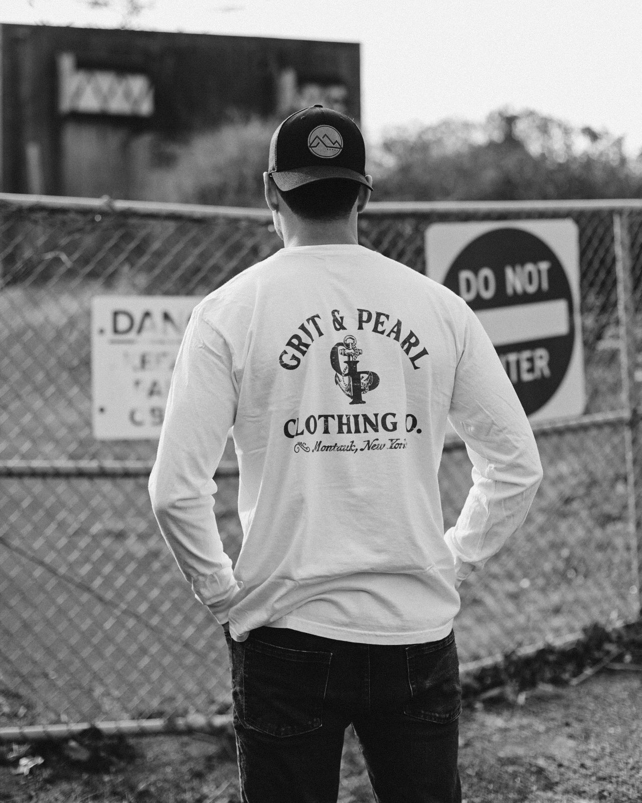 GRIT AND PEARL LONG SLEEVE - BLACK X WHITE X SANDSTONE GREEN