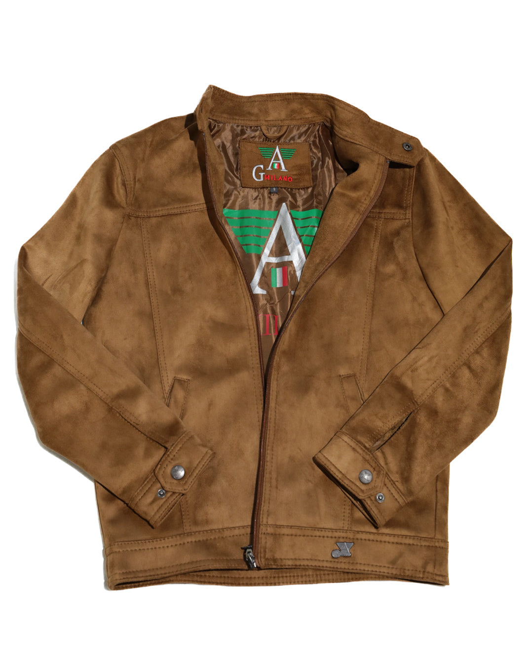 AG MILANO SUEDE BOMBER JACKET
