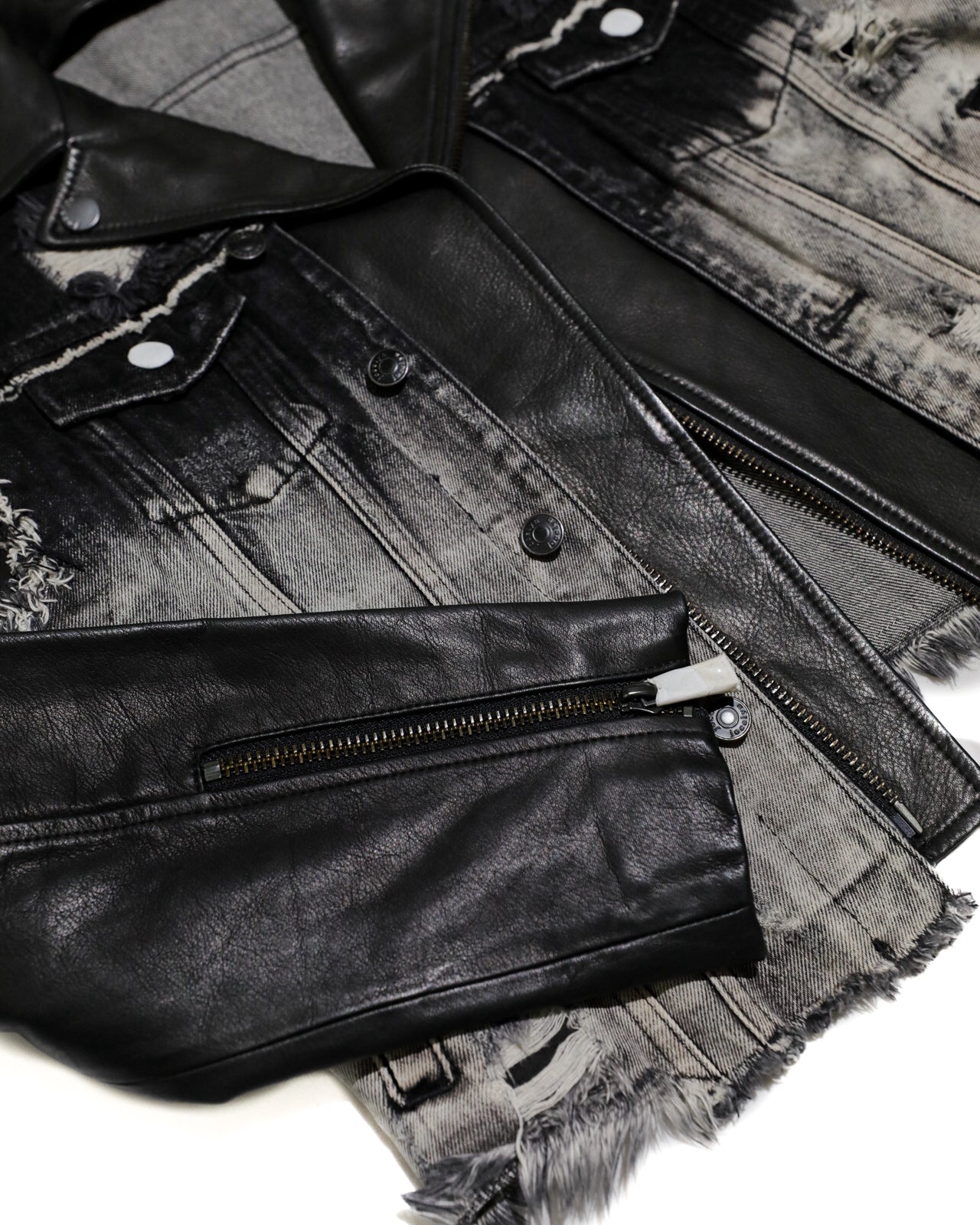 JOCELYN DISTRESSED MOTORCYCLE STYLE JACKET