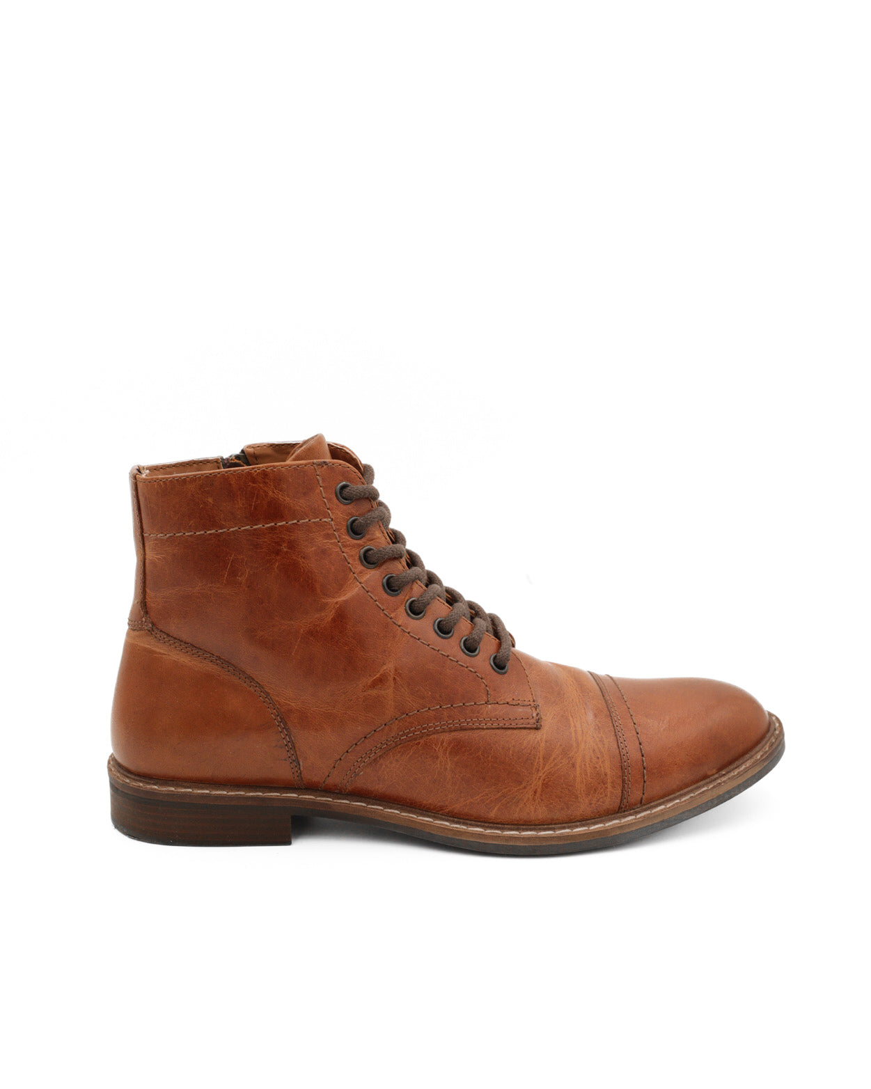 STEVE MADDEN LEATHER COMBAT BOOTS