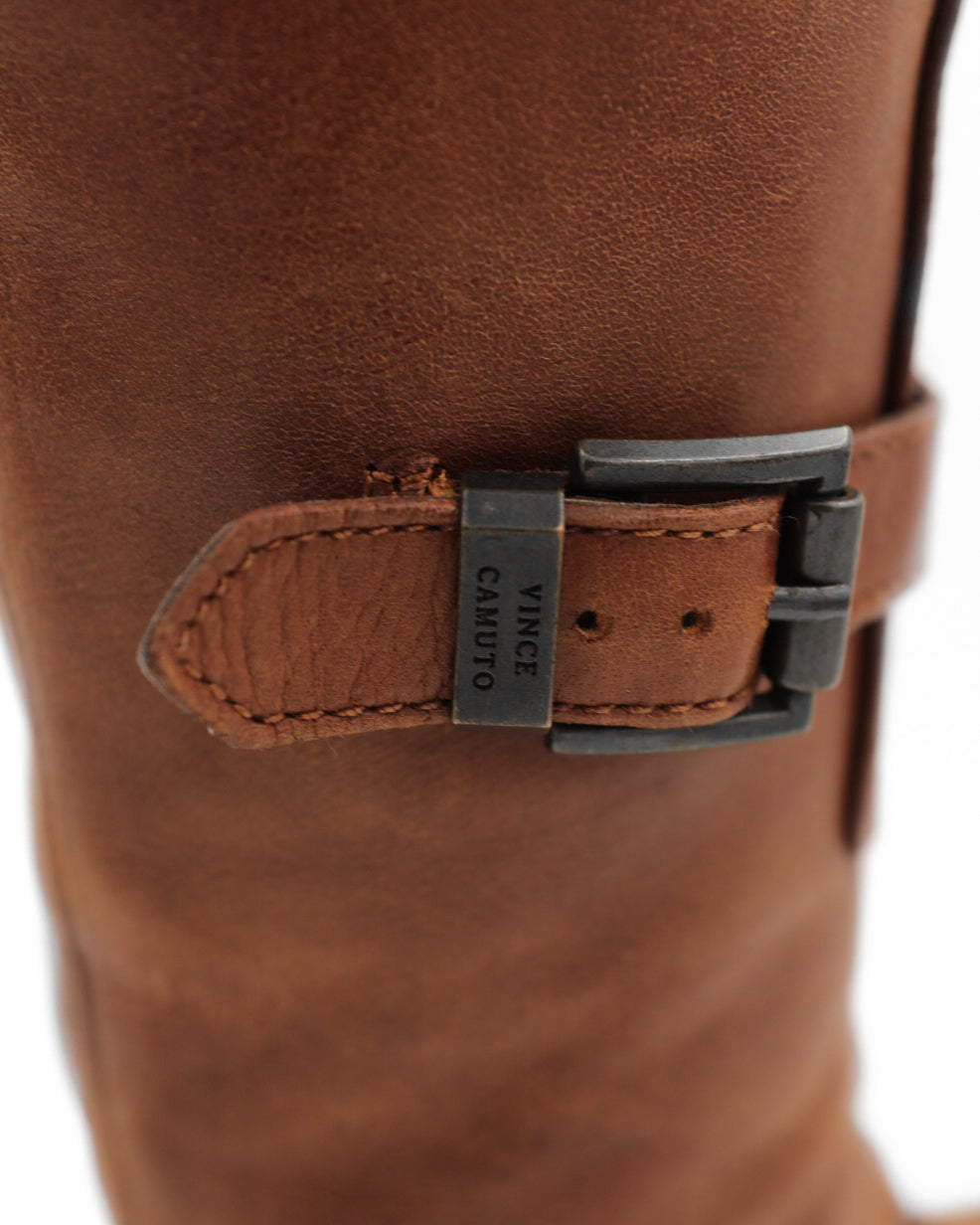 VINCE CAMUTO FENTON LEATHER RIDING BOOTS