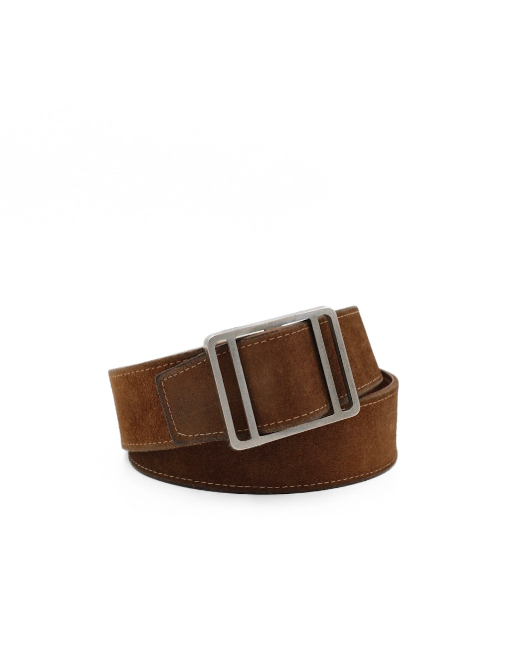 SUEDE/ FULL GRAIN COWHIDE LEATHER REVERSIBLE BELT