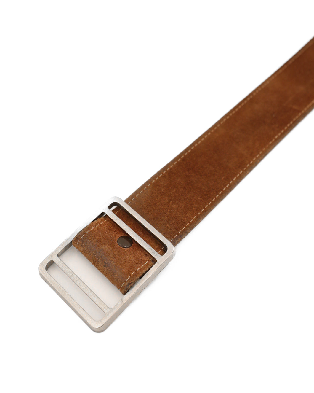 SUEDE/ FULL GRAIN COWHIDE LEATHER REVERSIBLE BELT