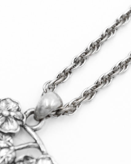 KEY & FLOWERS PENDANT