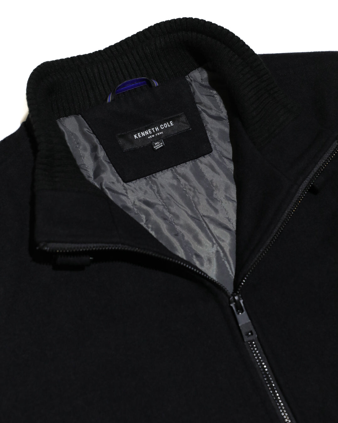 KENNETH COLE WOOL BLEND BOMBER JACKET