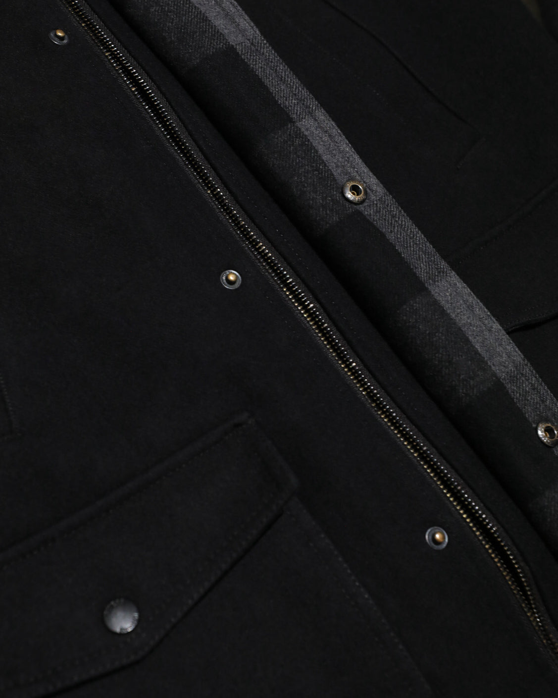 GUESS BLACK WOOL- BLEND INSULATED MILITARY QUILTED COAT