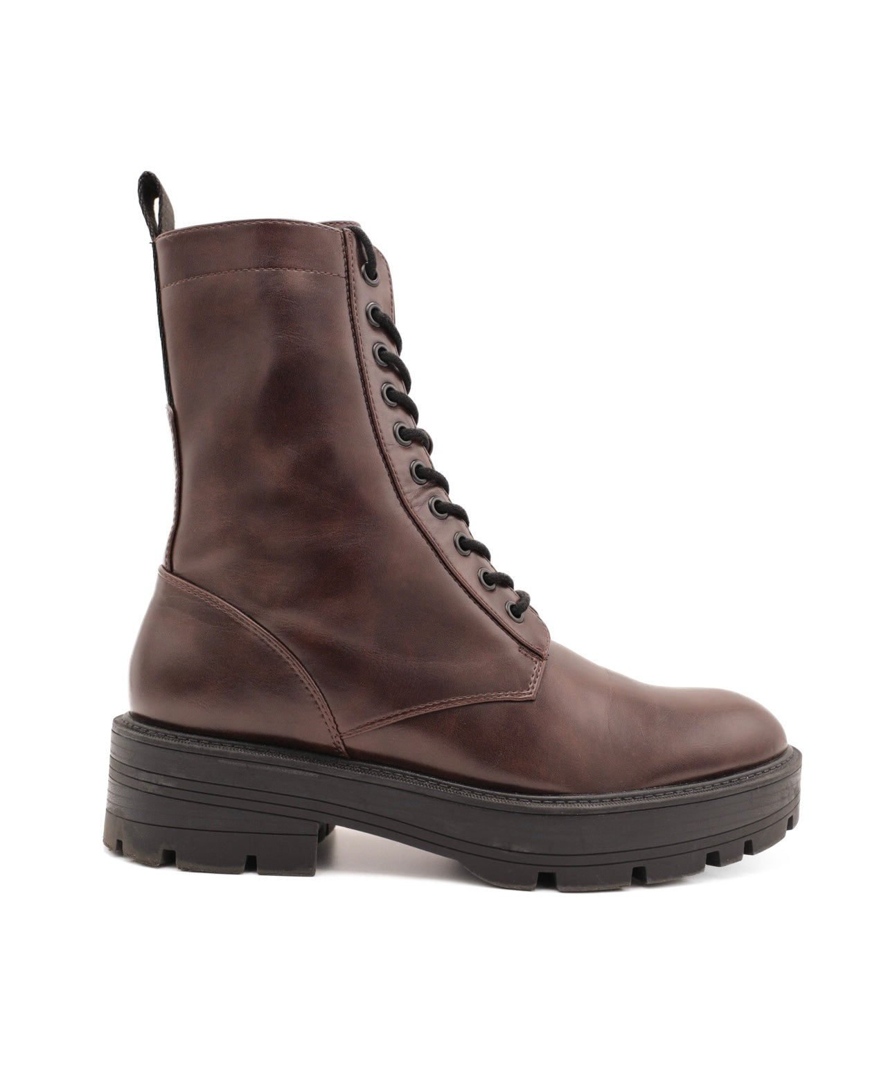 ZARA LACE-UP PLATFORM ANKLE COMBAT BIKER BOOTS