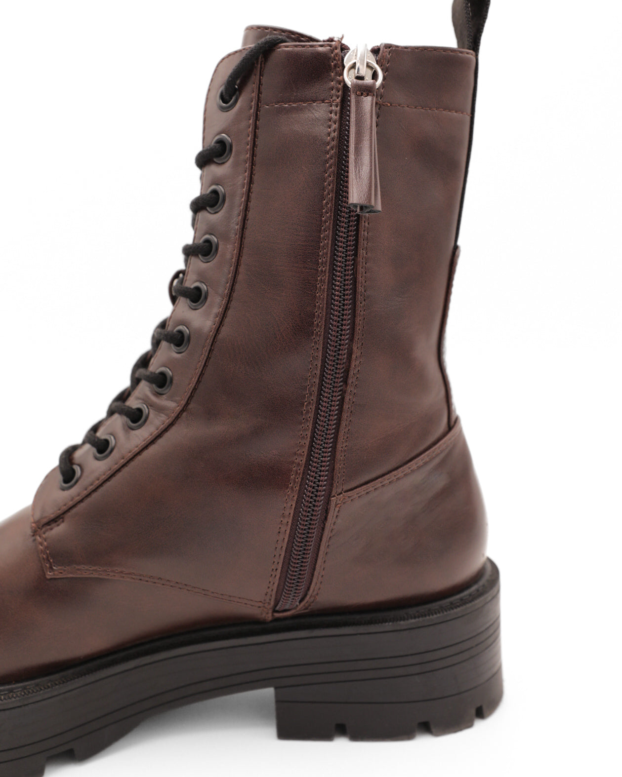 ZARA LACE-UP PLATFORM ANKLE COMBAT BIKER BOOTS