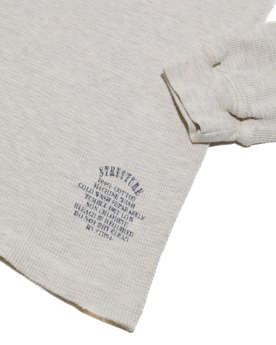 VINTAGE STRUCTURE THERMAL WAFFLE WEAVE HENLEY