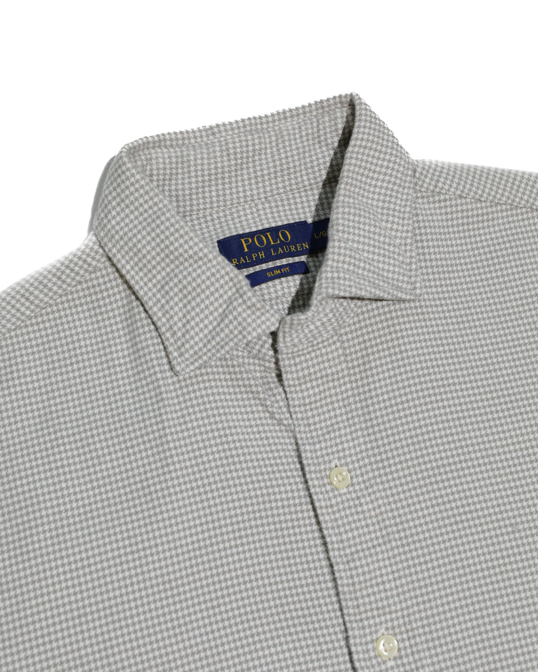POLO RALPH LAUREN SLIM FIT HOUNDSTOOTH FLANNEL