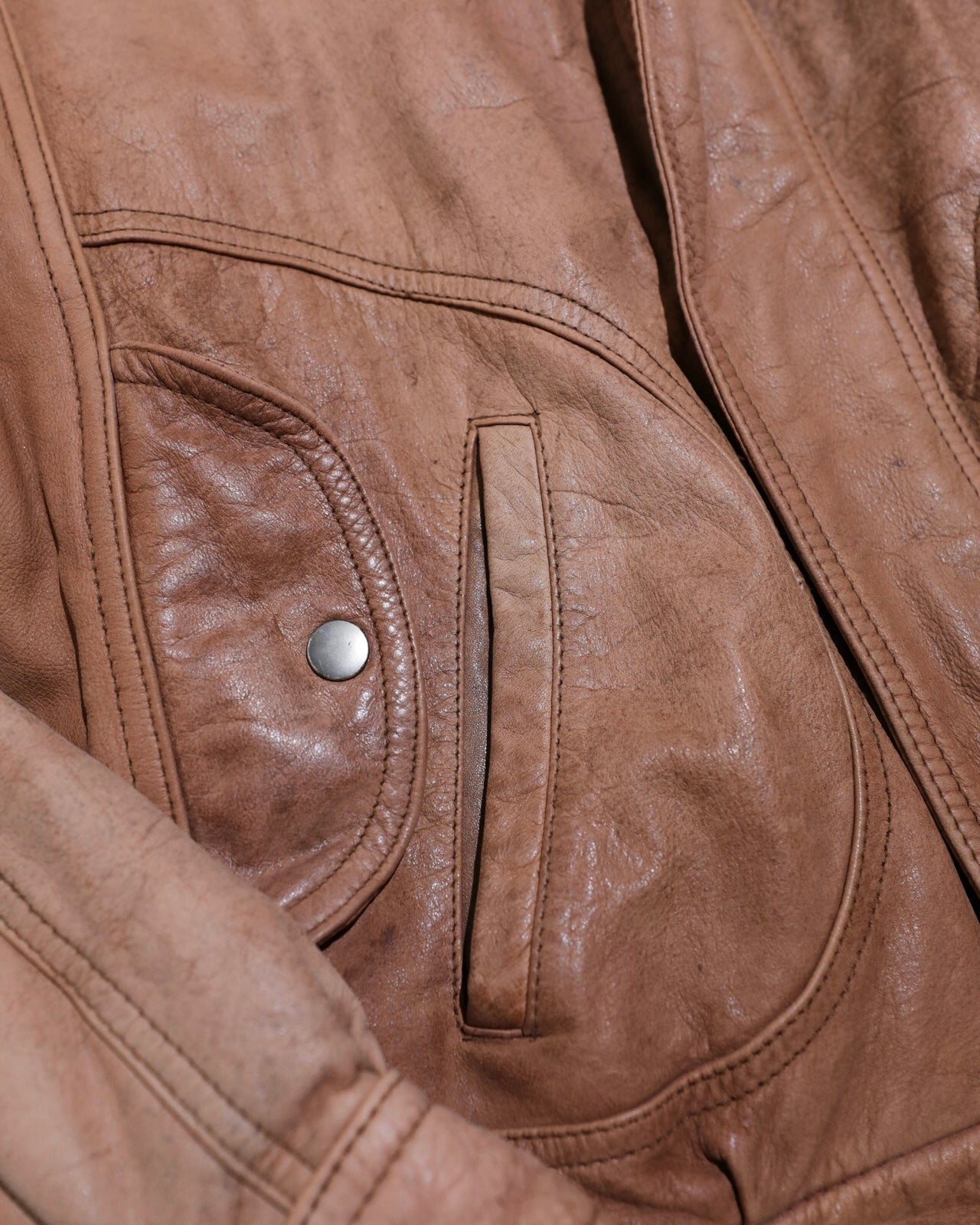 VINTAGE MENS REED SPORTSWEAR LEATHER BOMBER JACKET