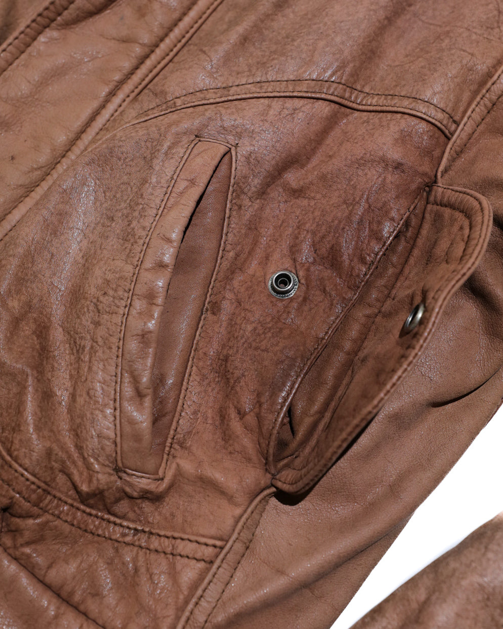 VINTAGE MENS REED SPORTSWEAR LEATHER BOMBER JACKET