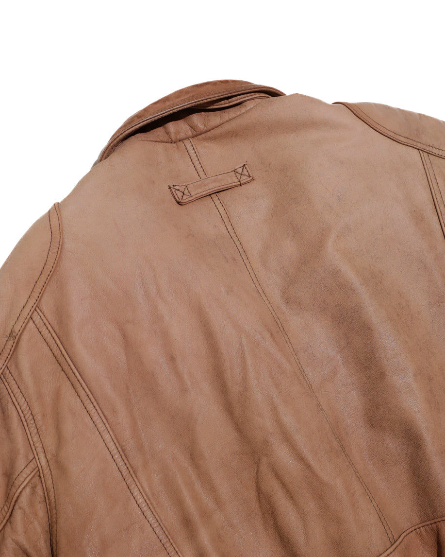 VINTAGE MENS REED SPORTSWEAR LEATHER BOMBER JACKET