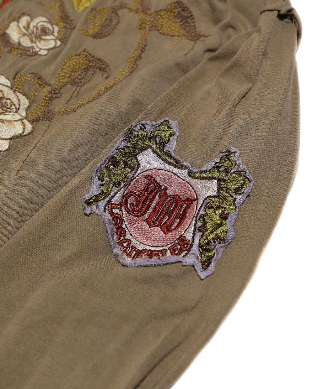 JOHNNY WAS LA BORN FREE EMBROIDERED FLORAL AND WINGS BLOUSE TUNIC TOP