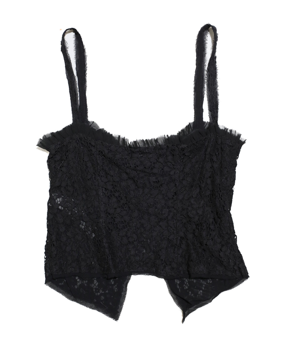BRAND NEW ZARA LIMITED EDITION FLORAL CROP TANK TOP WITH LACE-UP FRONT