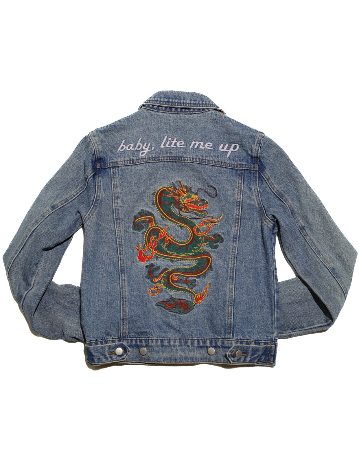 HONEY PUNCH EMBROIDERED DENIM JACKET