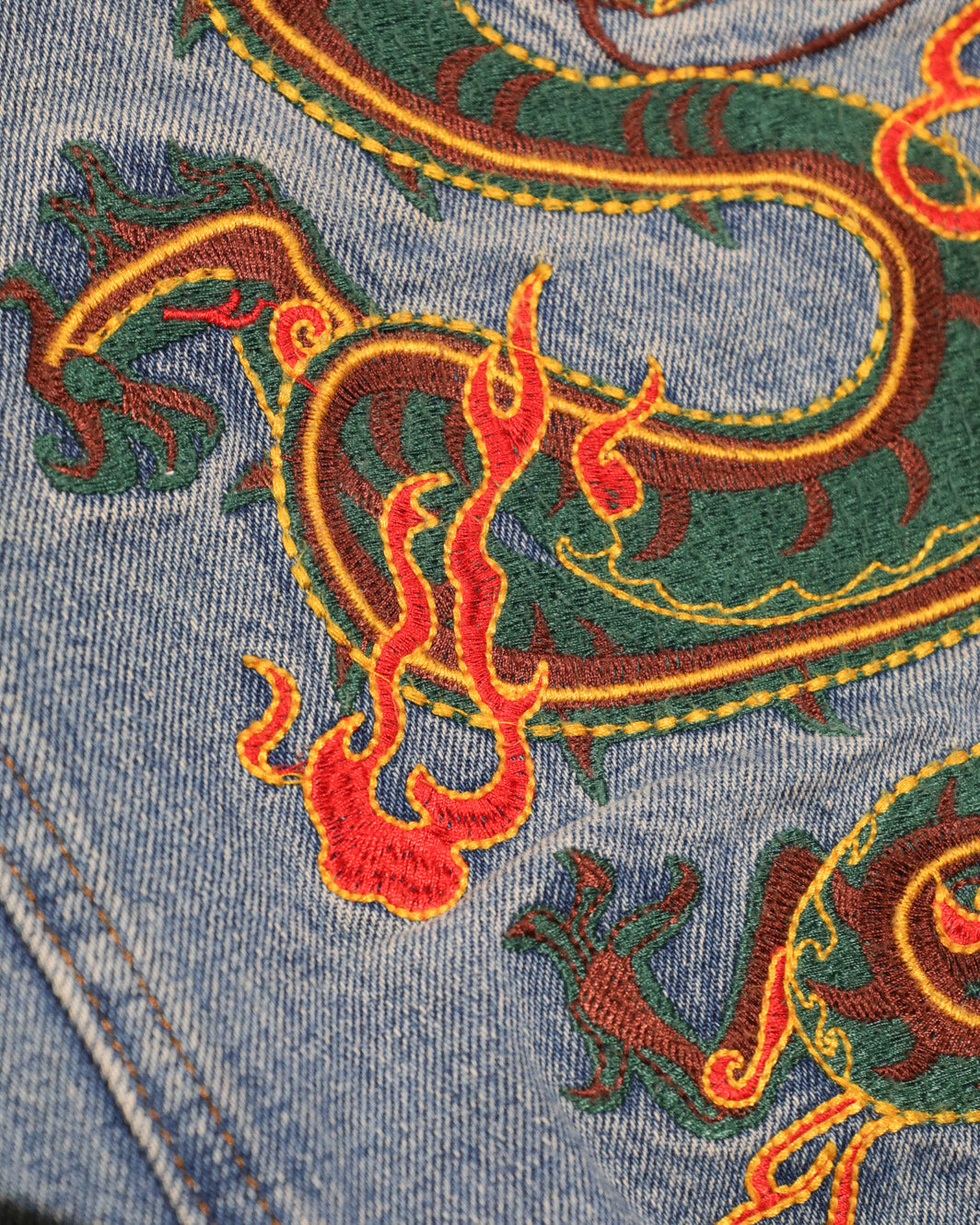 HONEY PUNCH EMBROIDERED DENIM JACKET