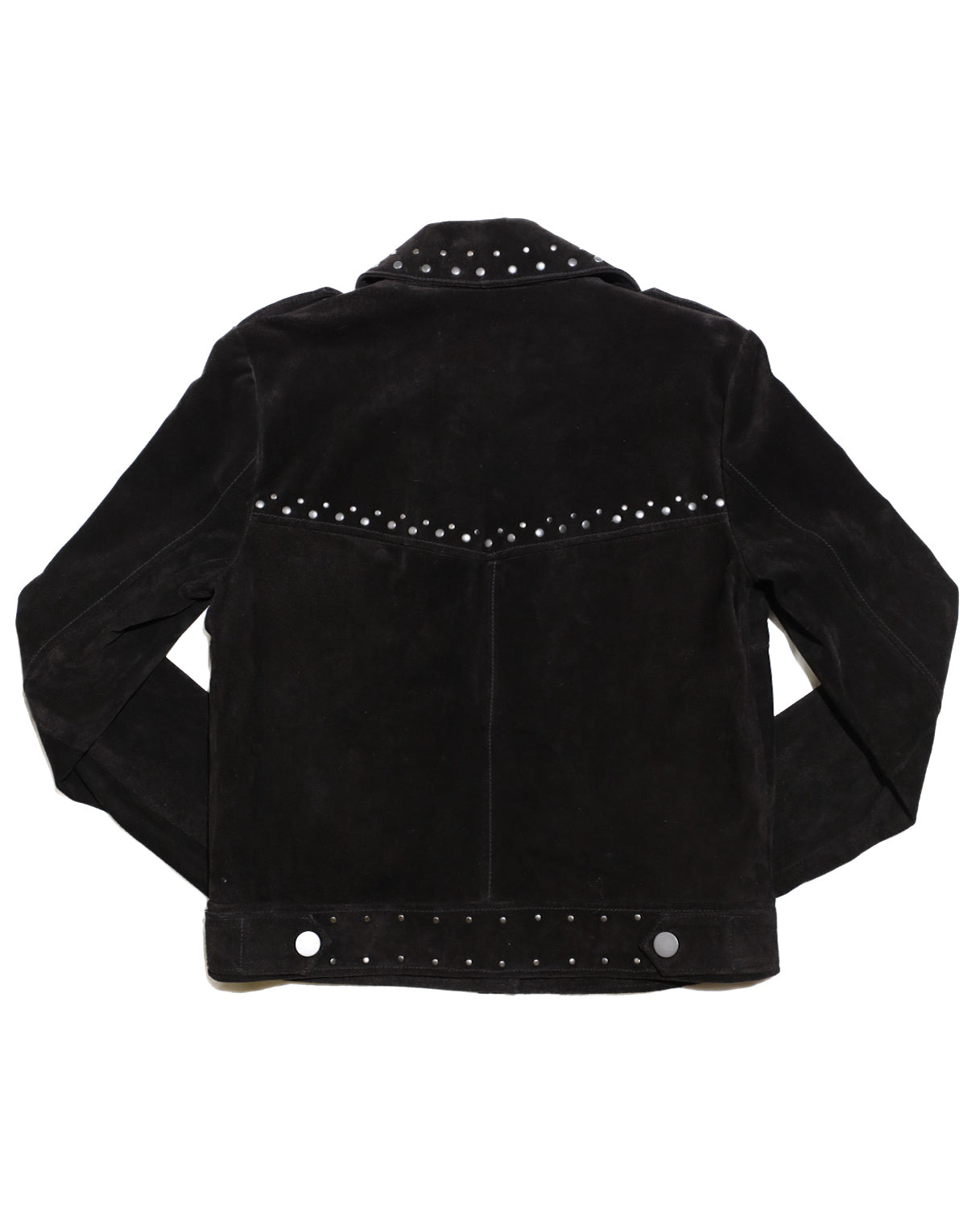BAGATELLE NYC WOMENS BLACK STUDDED GENUINE SUEDE JACKET