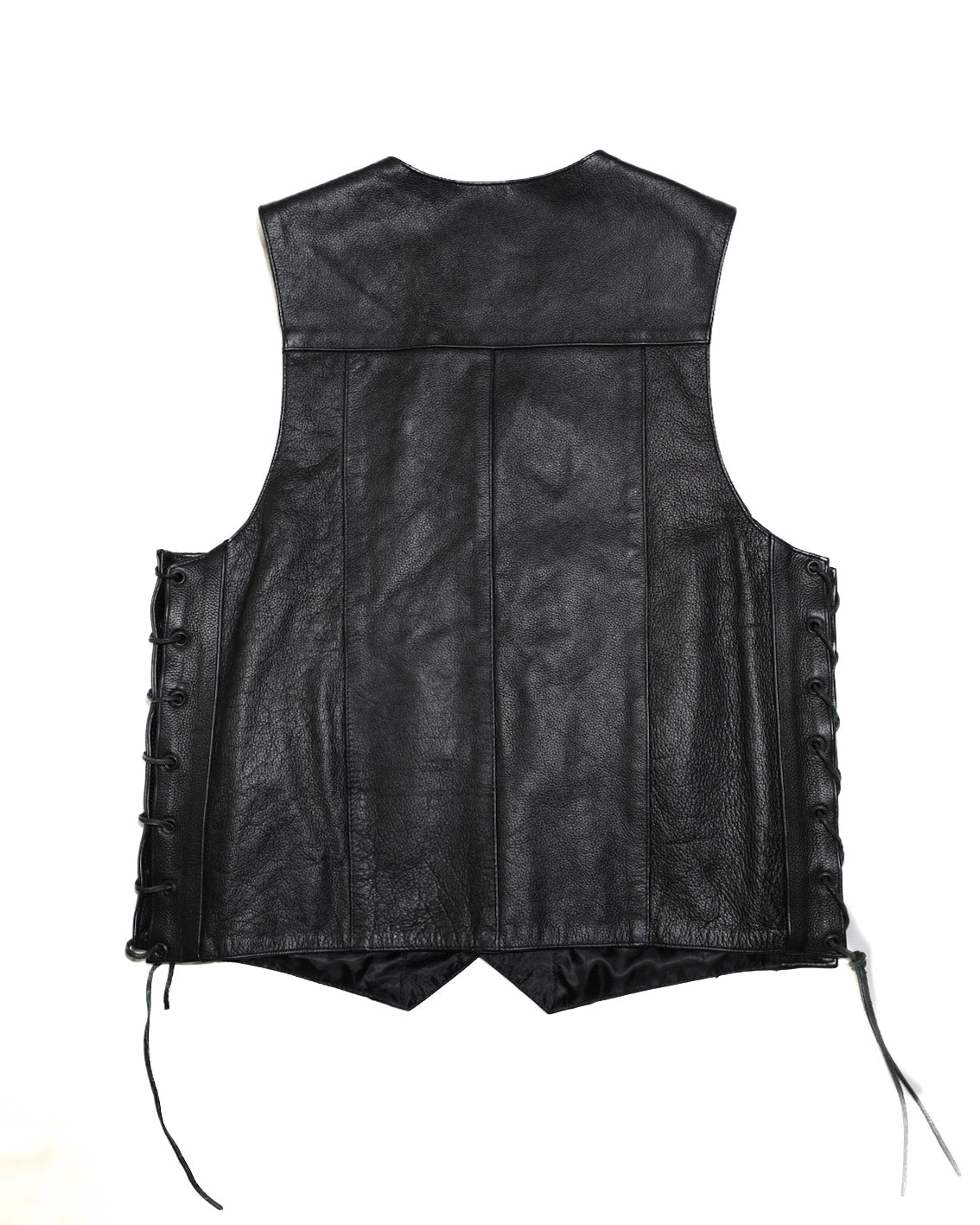 WILSONS LEATHER MENS PERFORMANCE LACE-UP MOTORCYCLE LEATHER VEST