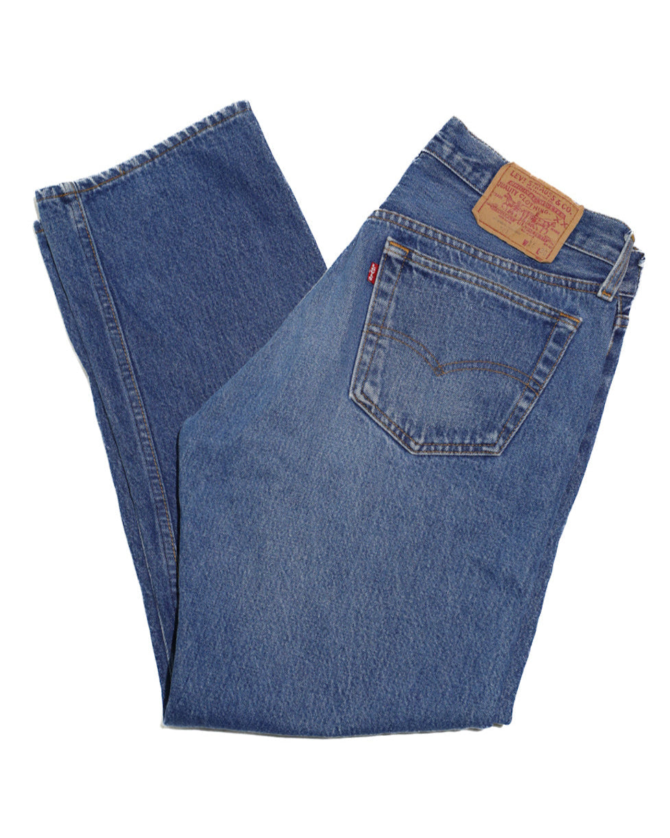 VINTAGE LEVI'S MID WASH 501 DENIM JEANS