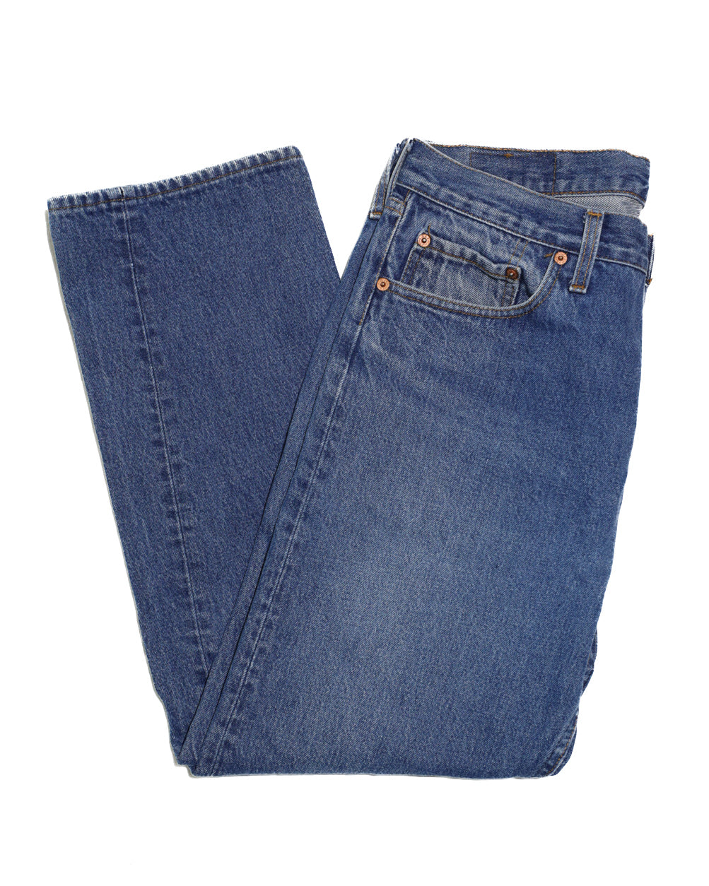 VINTAGE LEVI'S MID WASH 501 DENIM JEANS