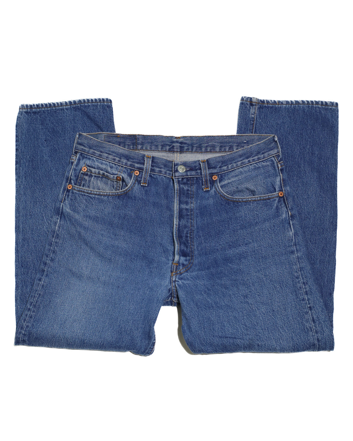 VINTAGE LEVI'S MID WASH 501 DENIM JEANS