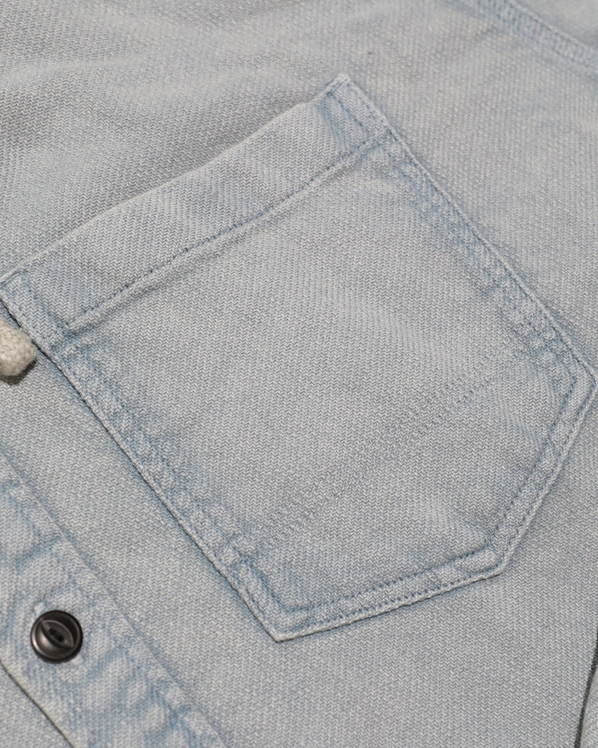 BDG Shaket Faded Button Up Hoodie