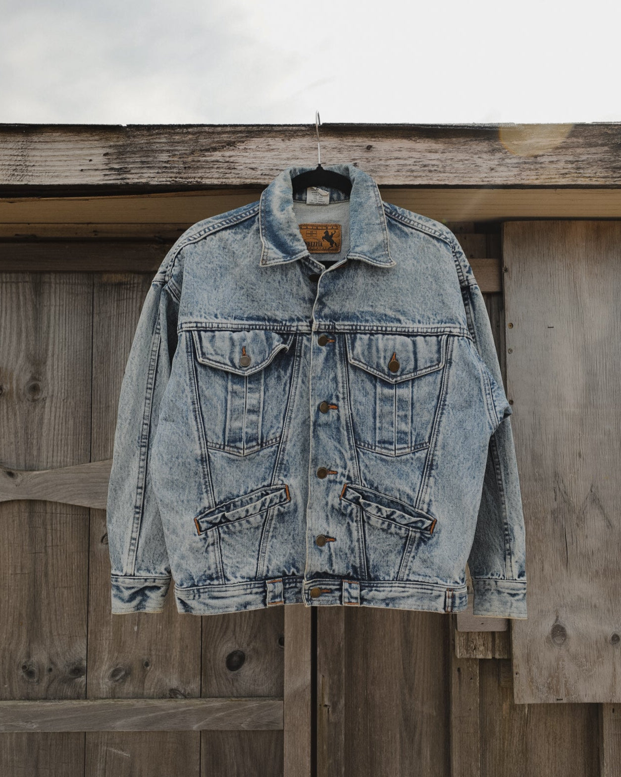 Vintage Prezzia Acid Wash Jean Jacket