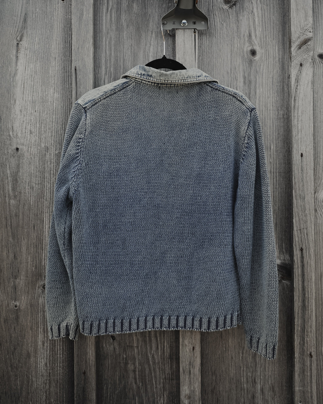 Vintage PBJ Blues Heavyweight Cotton/Denim Jacket Sweater