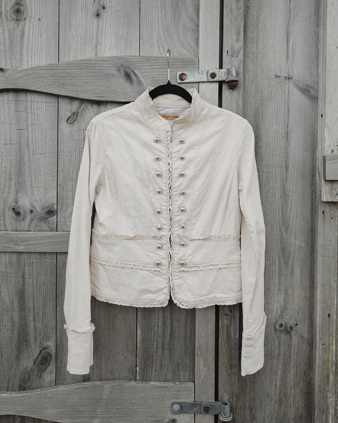 Crystal Candy Y2K Linen Top/ Jacket