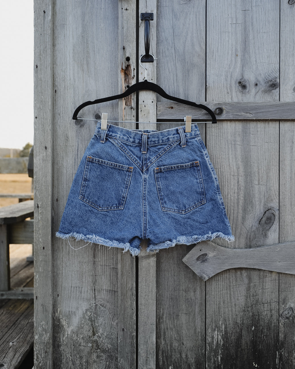 Vintage 1980's Bacca Sportswear Western Denim Shorts