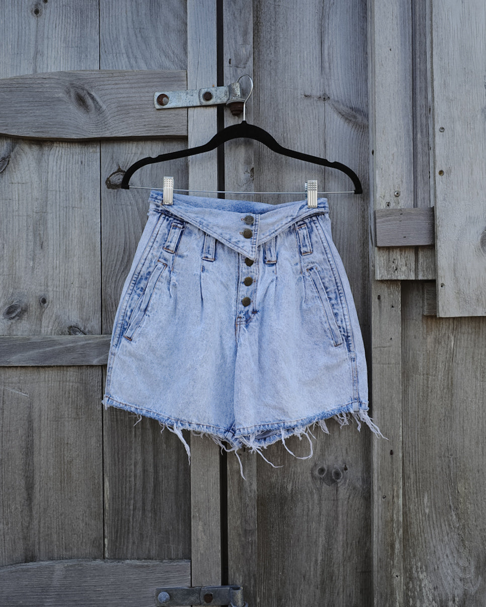 Vintage Express High Waisted Jean Shorts