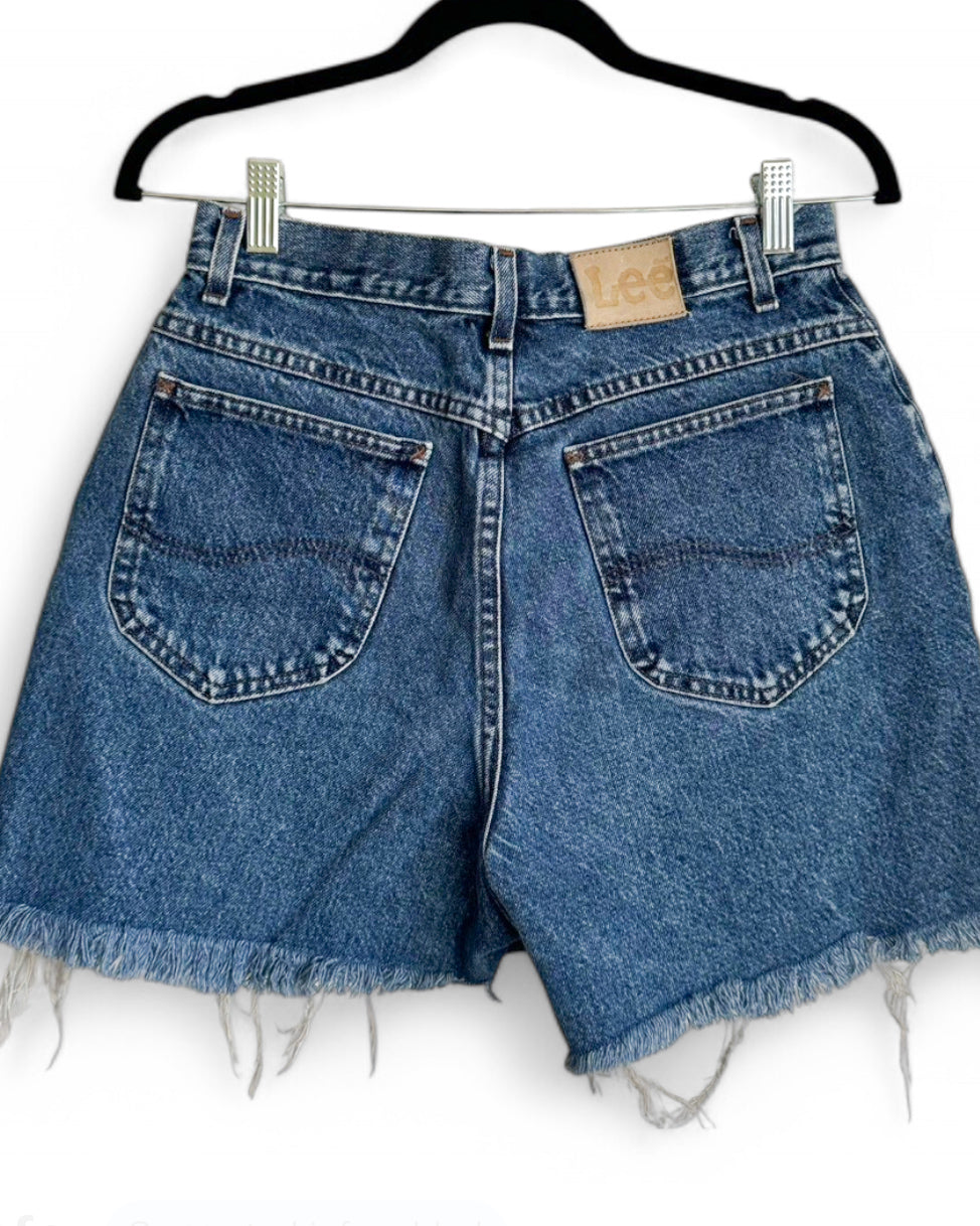 Vintage Lee High Waisted Cut Off Jean Shorts