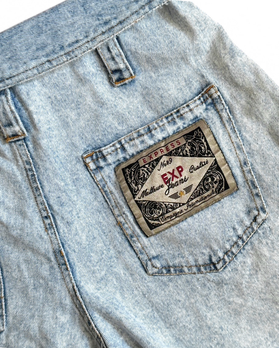 Vintage Express High Waisted Jean Shorts
