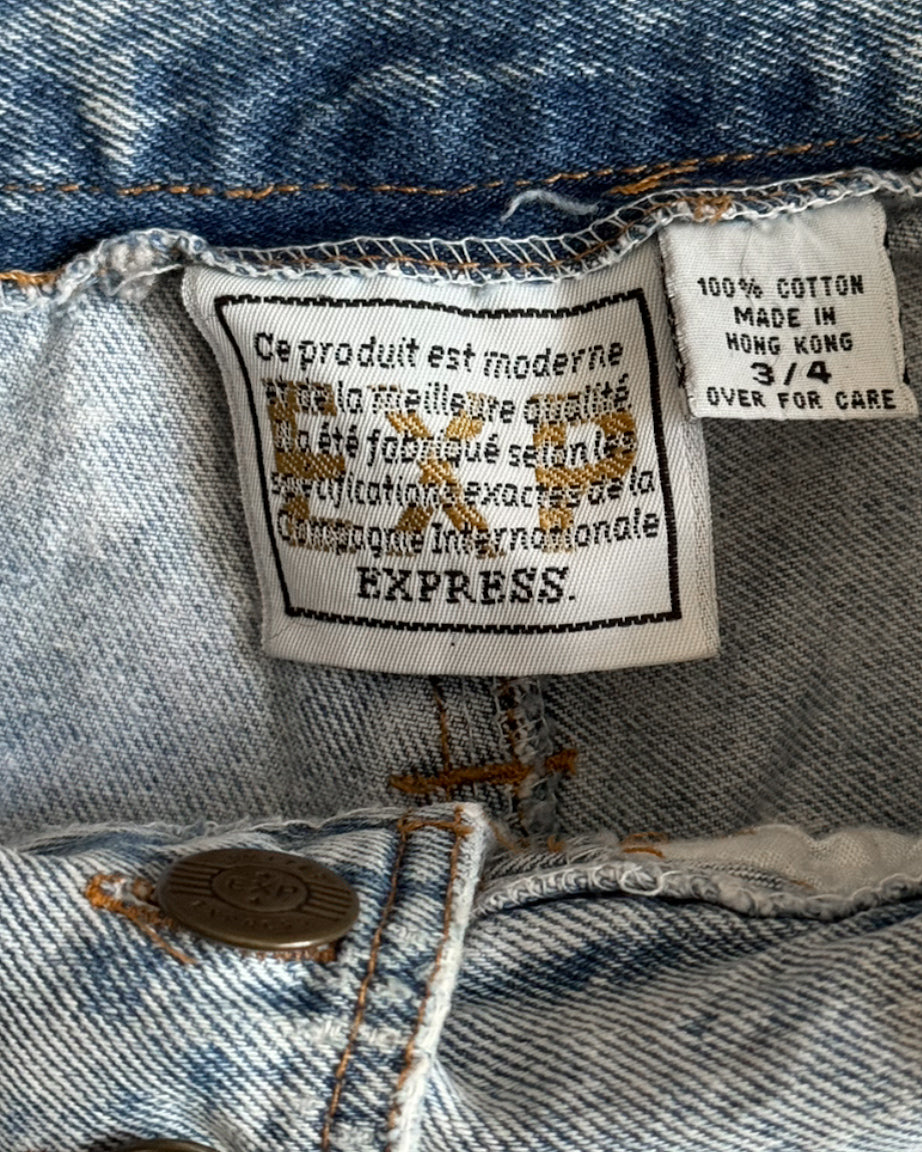 Vintage Express High Waisted Jean Shorts