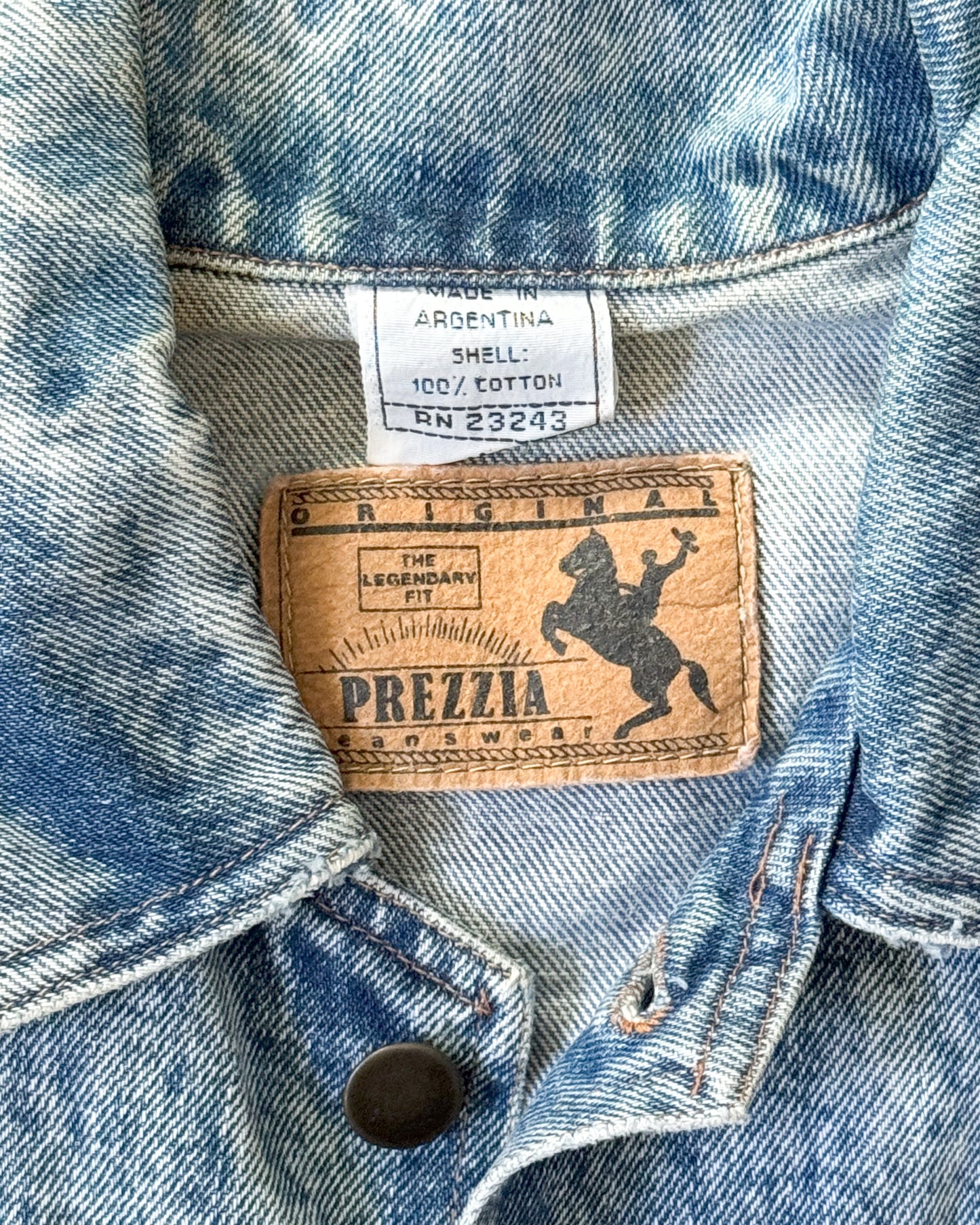 Vintage Prezzia Acid Wash Jean Jacket