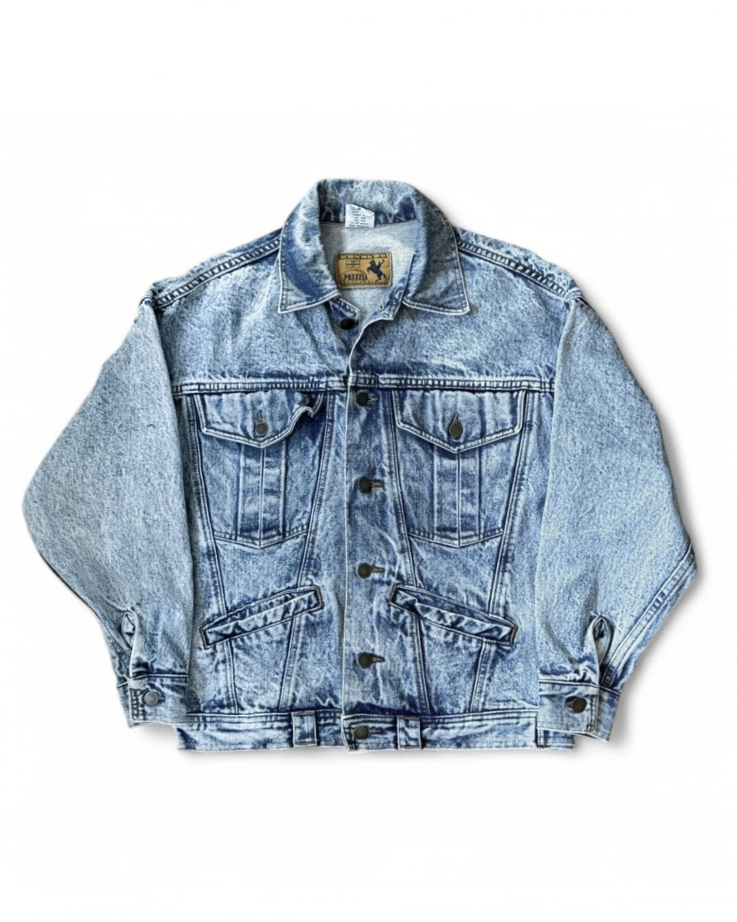 Vintage Prezzia Acid Wash Jean Jacket