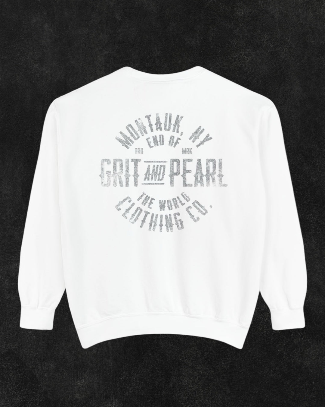 CREWNECK SWEATSHIRT - WHITE X PEPPER GRAY