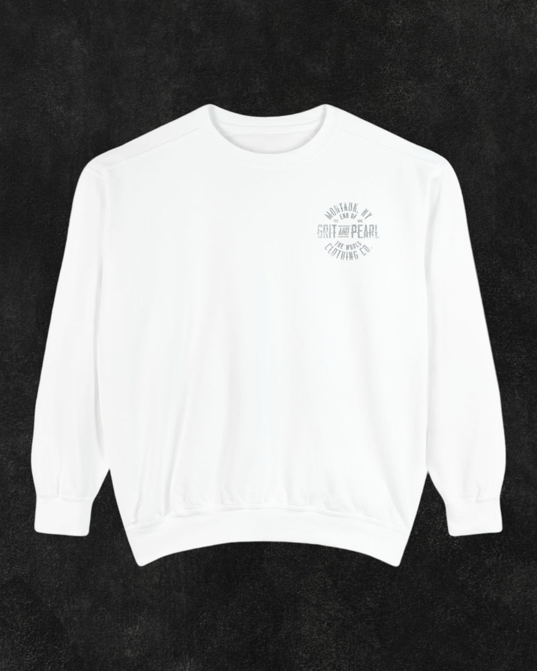 CREWNECK SWEATSHIRT - WHITE X PEPPER GRAY