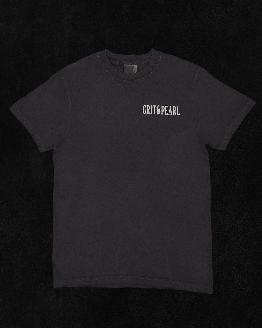 SURFBOARD BLUEPRINT TEE - GRAPHITE GRAY X WHITE